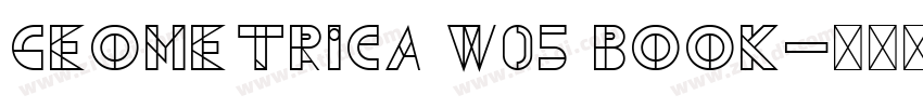 Geometrica W05 Book字体转换